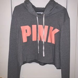 VS PINK cropped hoodie